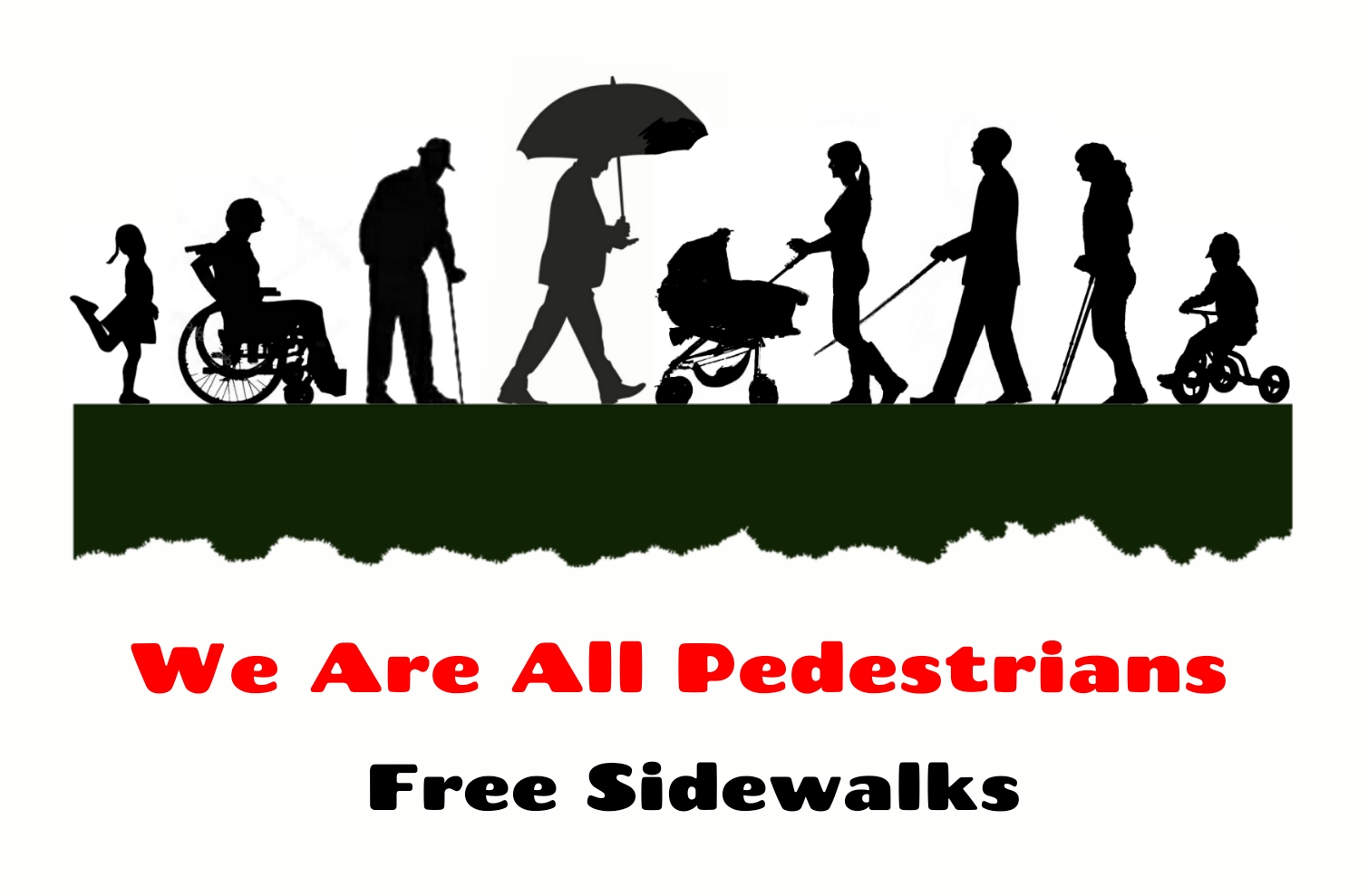 Pedestrians sidewalks